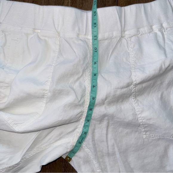 Eileen Fisher Organic Linen Cargo Jogger Pant XL White Ankle Cargo Pull on - Picture 5 of 11